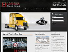 Tablet Screenshot of hammertrucks.com